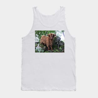 Scottish Highland Cattle Calf 1508 Tank Top